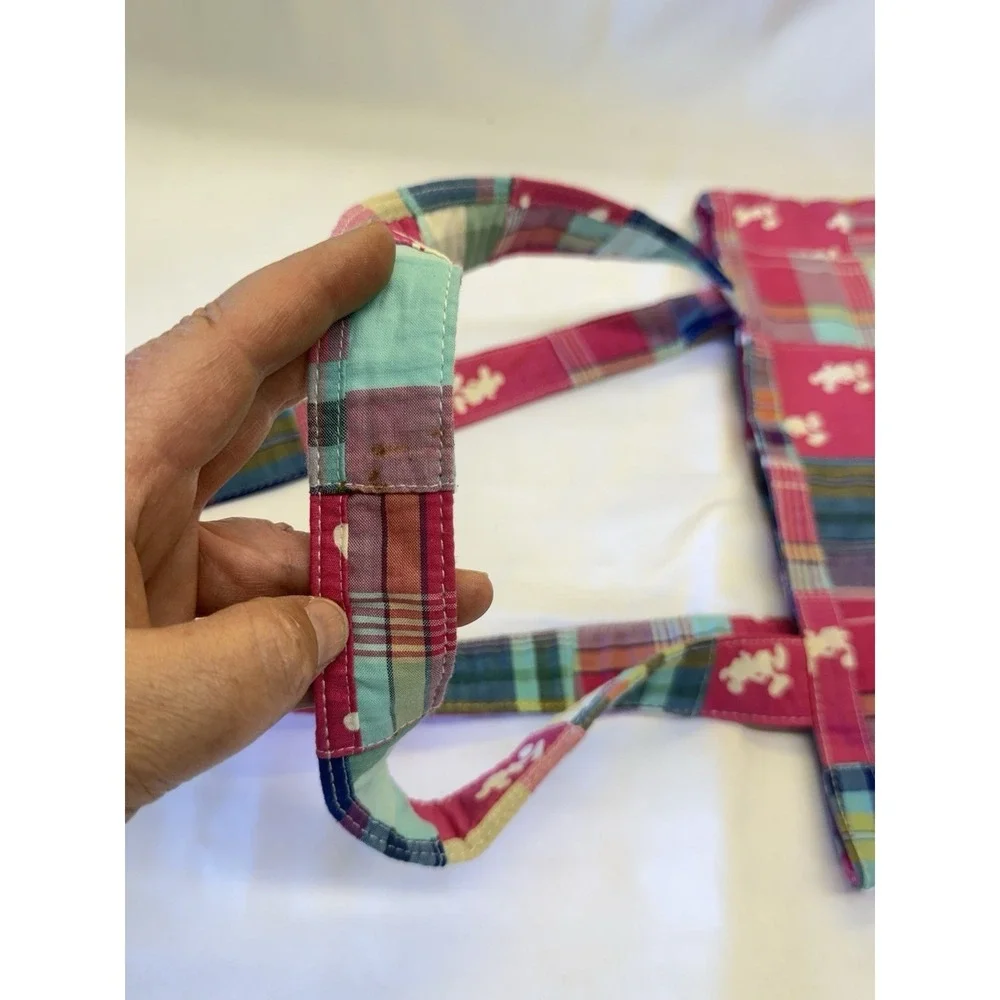 Mickey Mouse Pink Madrid Plaid Disney Parks Resorts Hobo Bag Purse 16